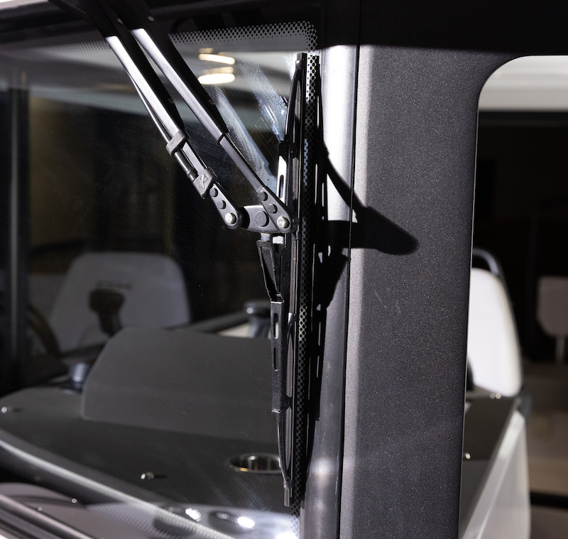Window wiper on port side XO Boats